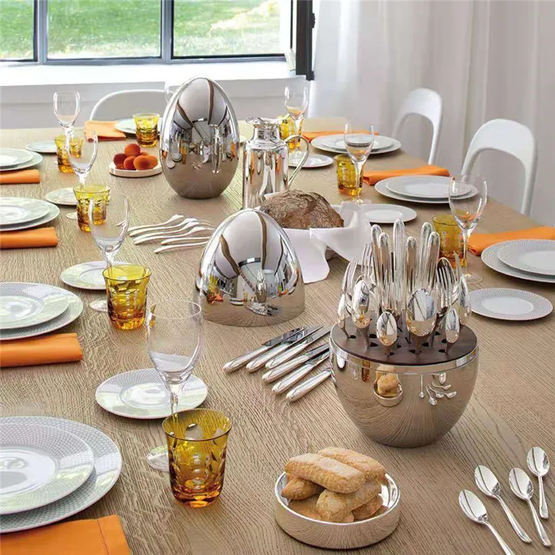 Christofle egg cutlery shop