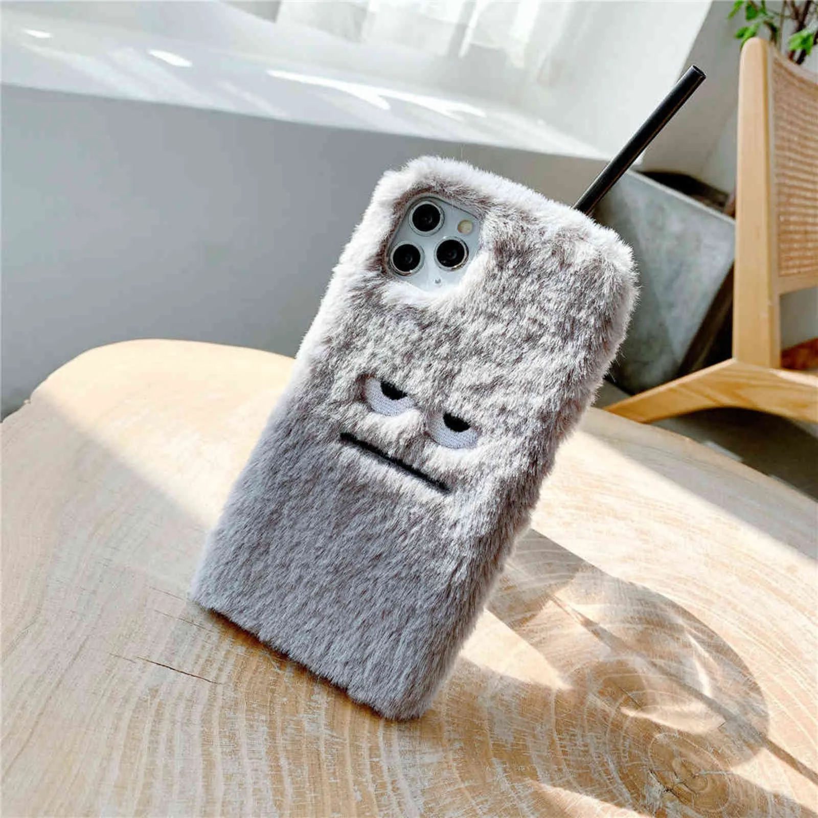 Shockproof Iphone Se Fluffy Phone Case 3D Cute Plush Cat Case Iphone 13 Pro For IPhone Shockproof Iphone Se Fluffy Phone Case 3D Cute Plush Cat Case Iphone 13 Pro For IPhone