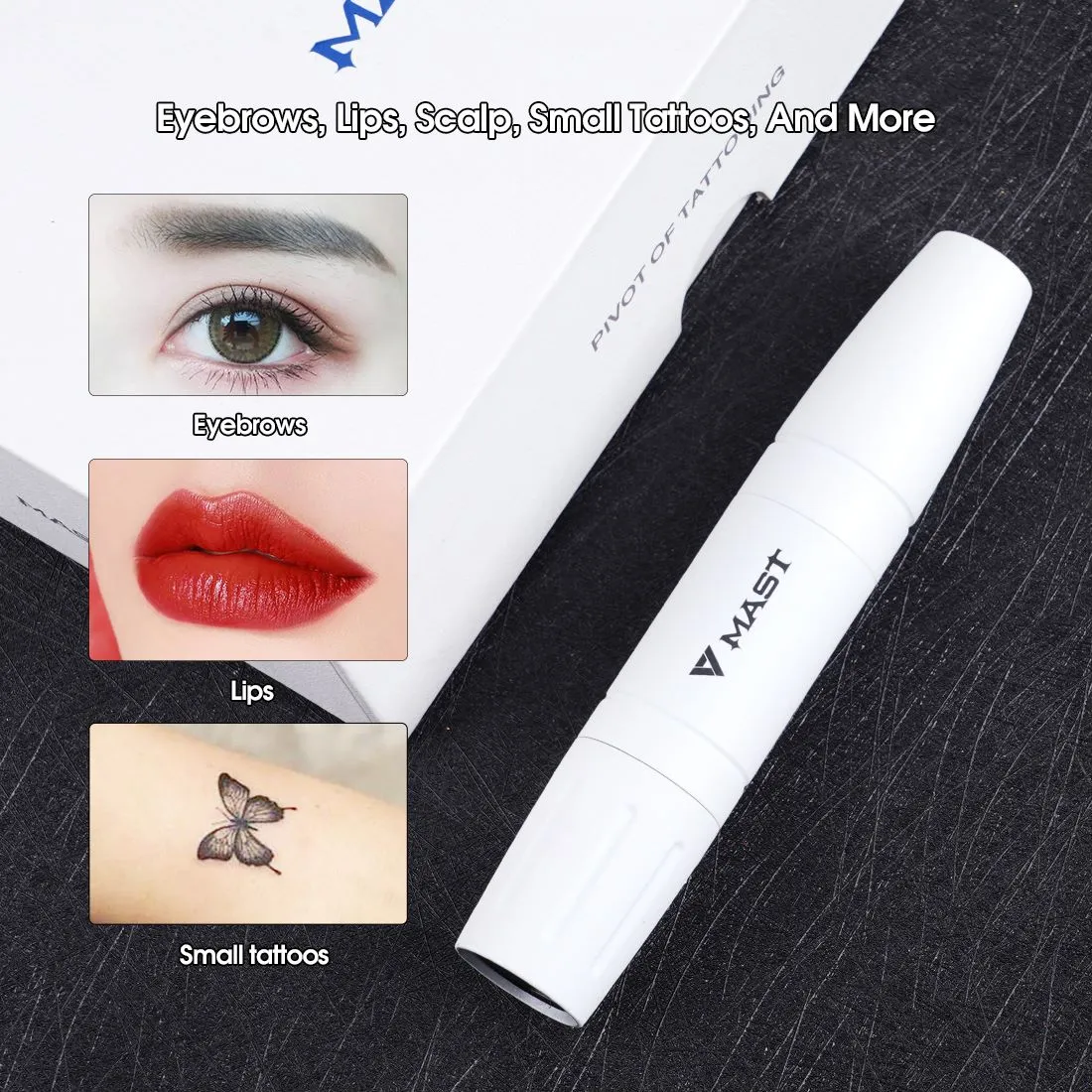 Mast Magi Permanent Makeup Machine 2mm 3mm Stroke White Color WQ4905-4