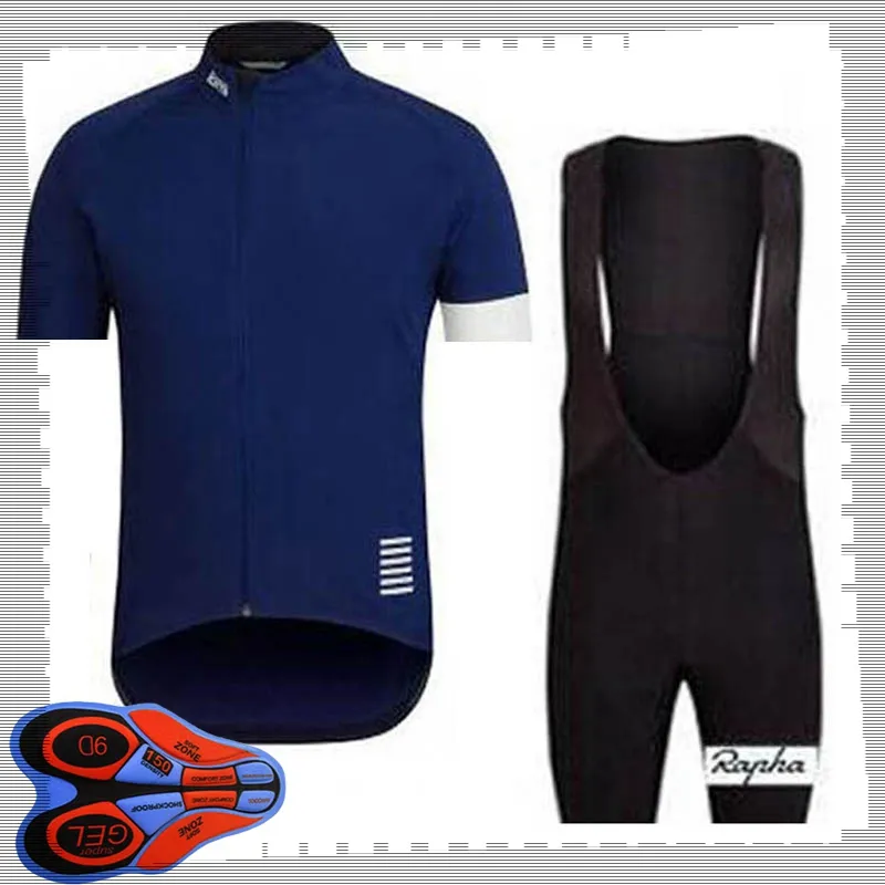 Equipo RAPHA Ciclismo Mangas cortas jersey (babero) conjuntos de pantalones cortos Hombres Verano Transpirable Ropa de bicicleta de carretera MTB bicicleta Trajes Uniforme deportivo Y21041435