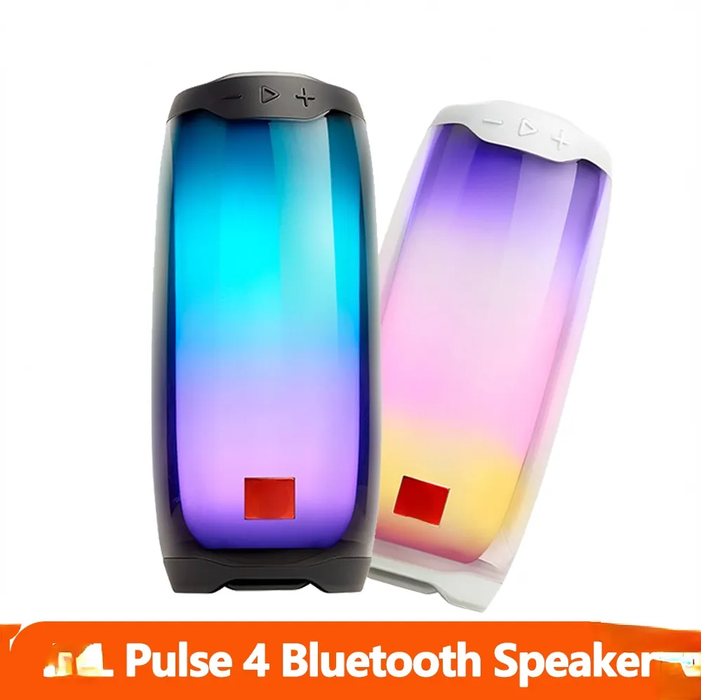 PULSE4 Draadloze Bluetooth-luidspreker Pulse 4 Waterdichte draagbare diepe bas Stereogeluid met LED-licht Partybox voor feest