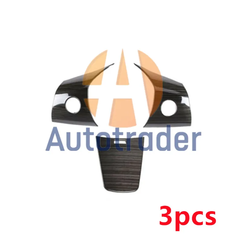 豊富な品揃え 3pcsモデル3補正カーステアリングホイールパッチステンレススチールブラッグモデル3 17 人気 定番 Marimundo Com