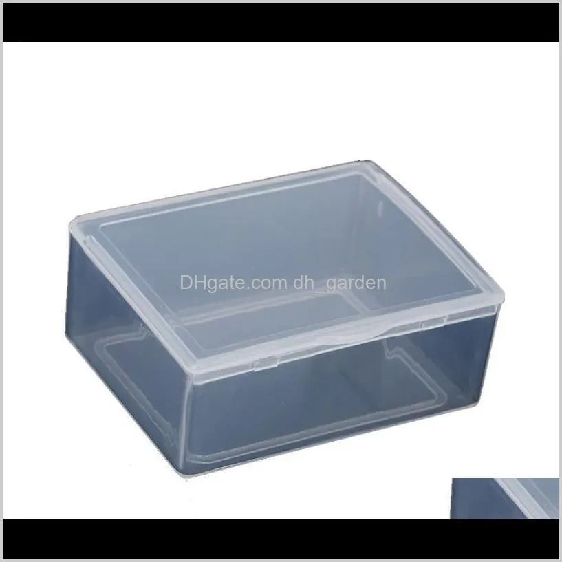 small plastic boxes transparent jewelry storage packaging box coin case size 5.5x4.2x2.3cm sn2086