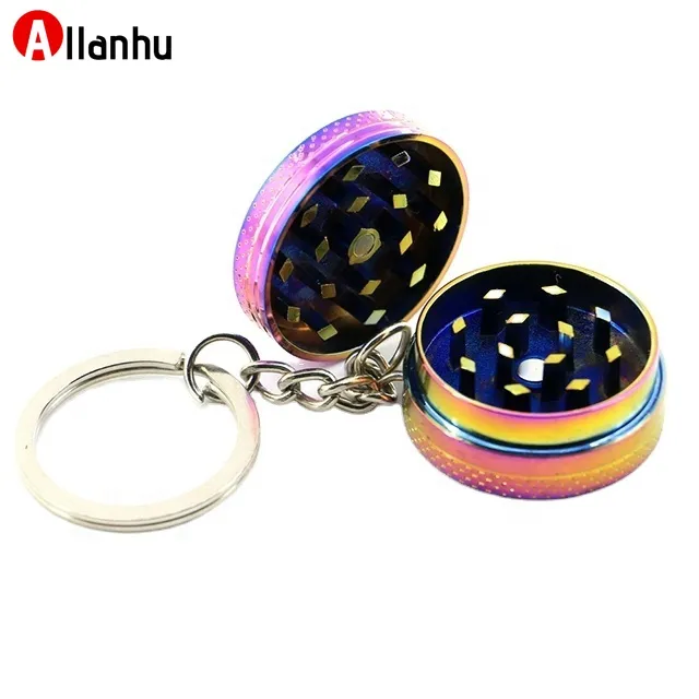 20mm 30mm 2 pièces Petites tailles Poche Portable Porte-clés Porte-clés tabac Fumer Fumer Herb Grinder WJY954