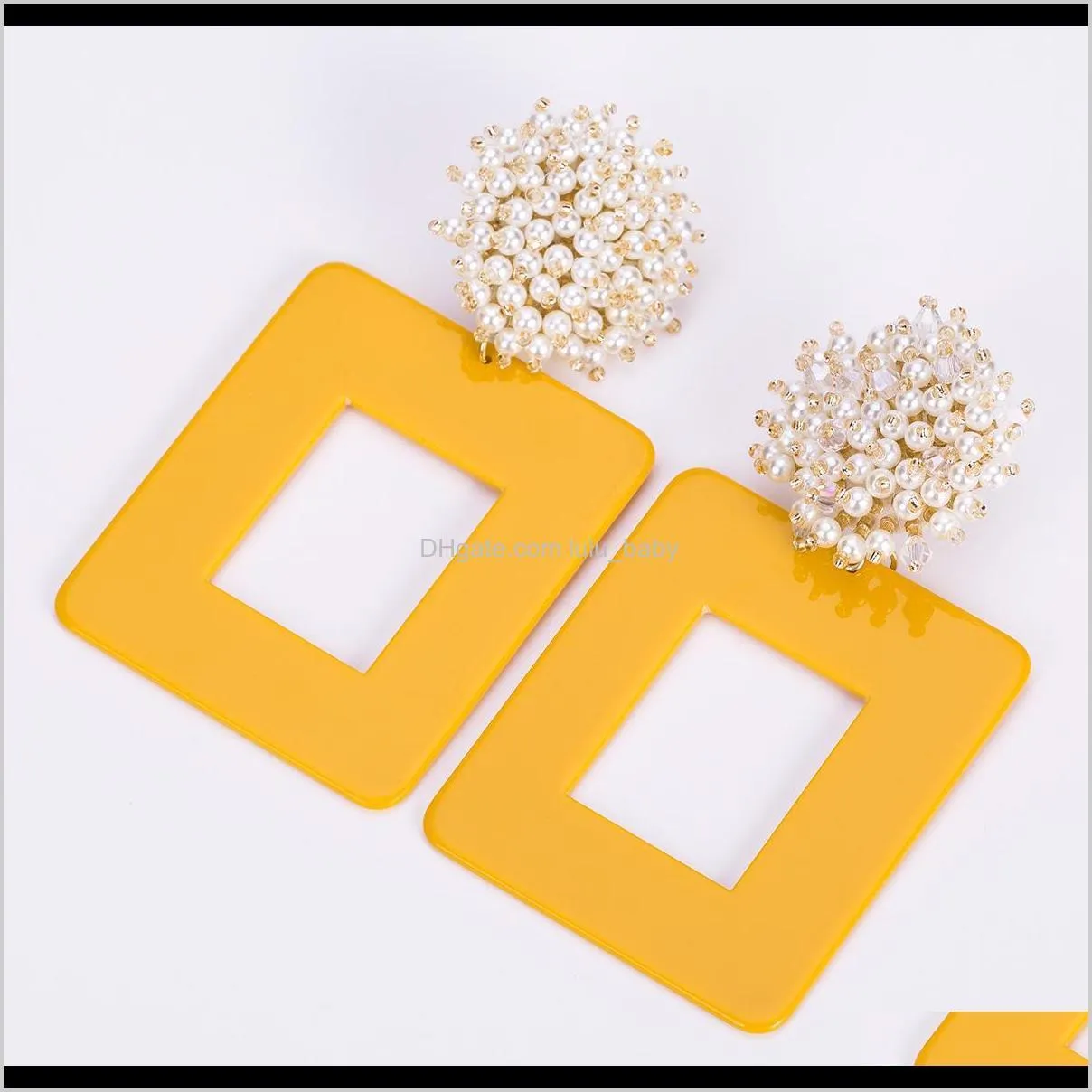 eh8260 exaggerated multilayer acetate board spanish woven earrings bohemia