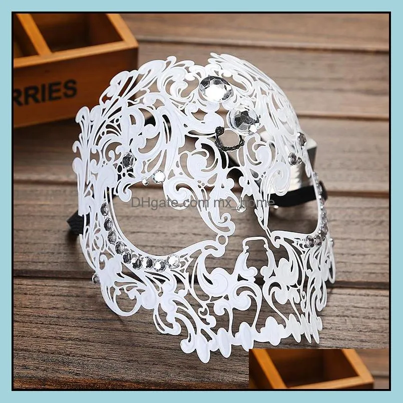 Metal Masquerade masks Elegant Metal Laser Cut Venetian Halloween Ball Masquerade mask For Party Cosplay Decortion