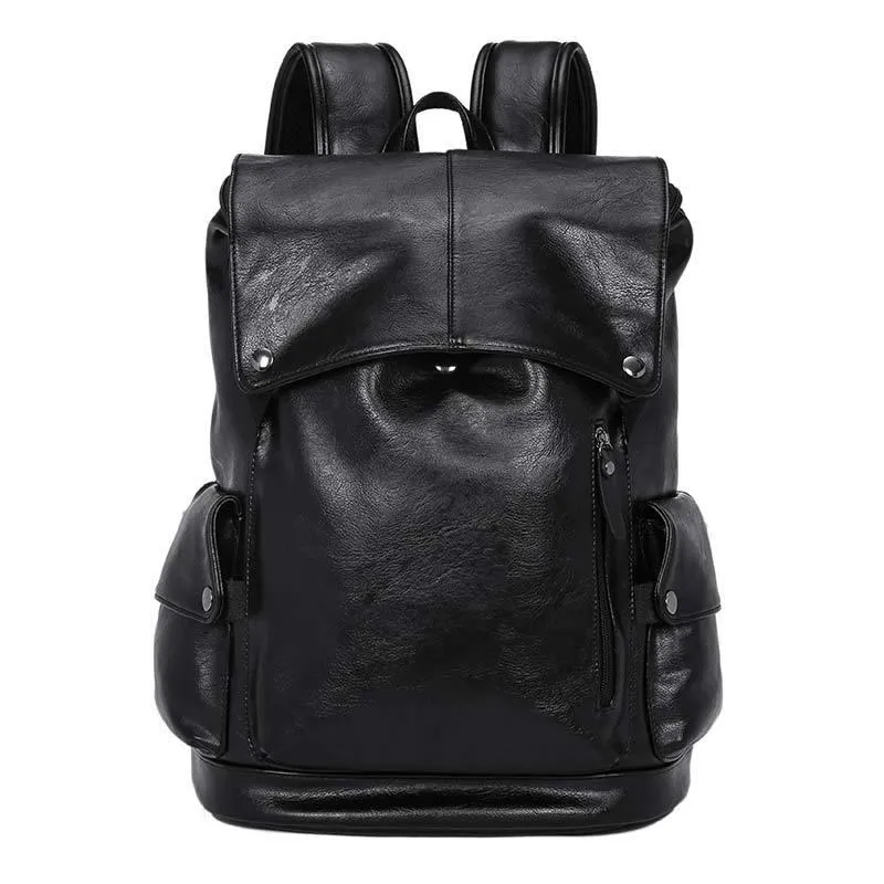 Рюкзак мода мужская высококачественная искусственная кожа дорожная сумка мужчина большая емкость подросток мужской мочевая ноутбук рюкзаки