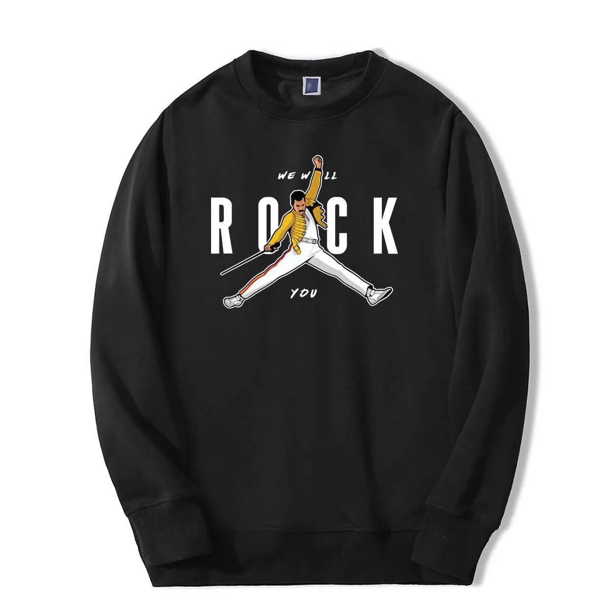Freddie Mercury Sweatshirts Hoodie For Men 2019 Autumn Winter Fleece Tracksuit Casual Sportswear Punk Rock Hip Hop Streetwear