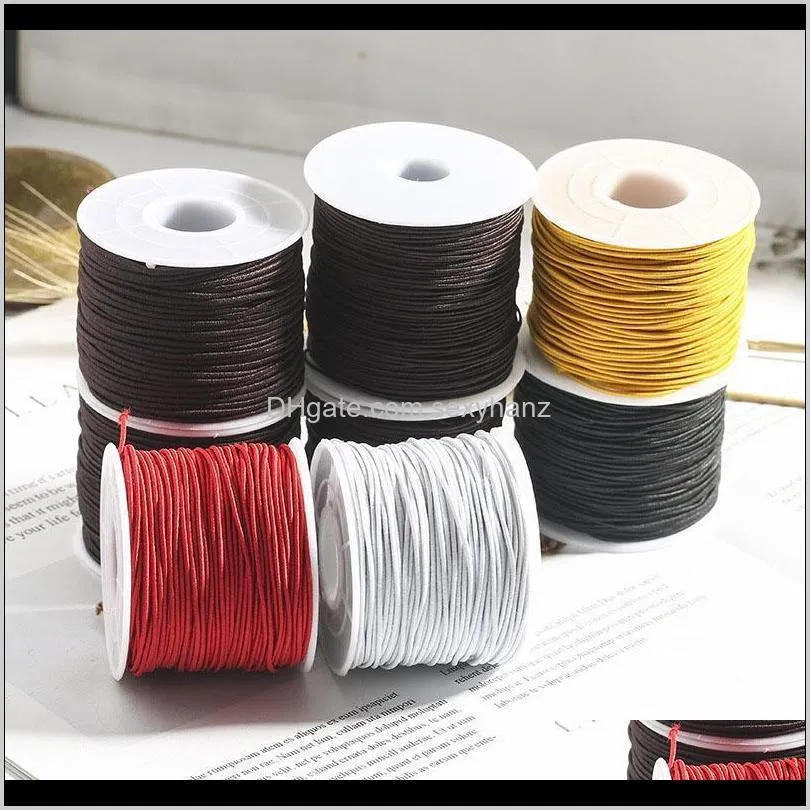 0.8/1/1.2/1.5mm core elastic thread findings beads jewelry rope diy stretch rubber line bracelet necklace braided wire1