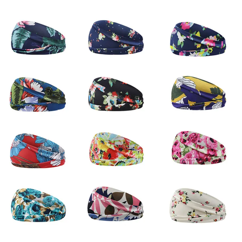 Yoga para mujer Running Headbands Sports Workout Hair Bands 12 colores sin DHL