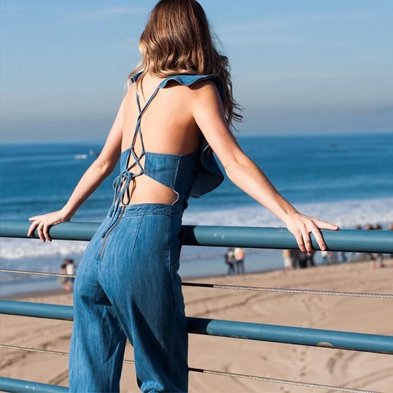 サロペット・オーバーオール・オールインワン MEDI GRUNGE DENIM WIDE ROMPERS Amazon.com: MIAOMIAOWU Women'S Denim Overalls Y2k Denim