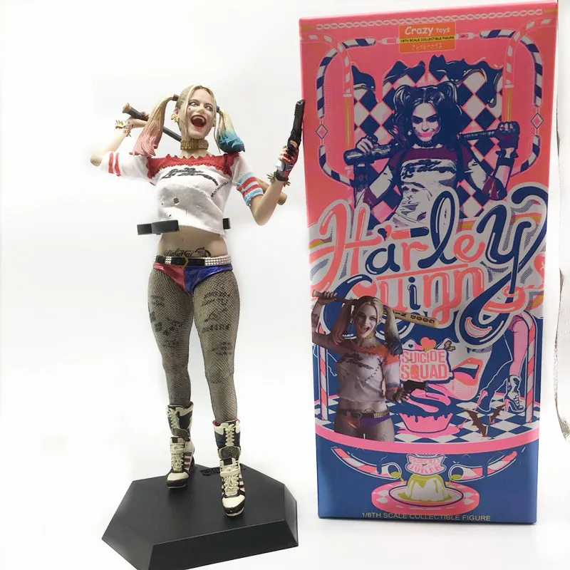 Actie Figuur 1/6 Joker Team van Prototyping Model Toy Gift 30cm Crazy Toys Figure Quinn X0503