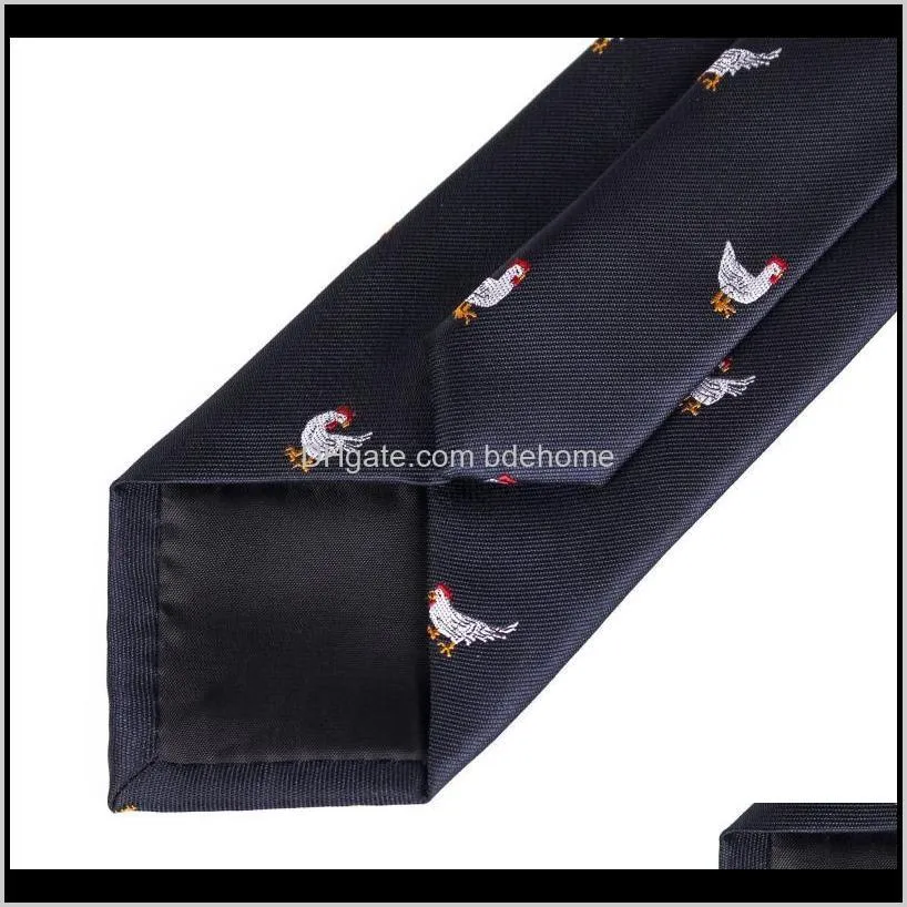 new 7cm fashion animals pattern neckties corbatas gravata jacquard slim tie business wedding neck tie for men1