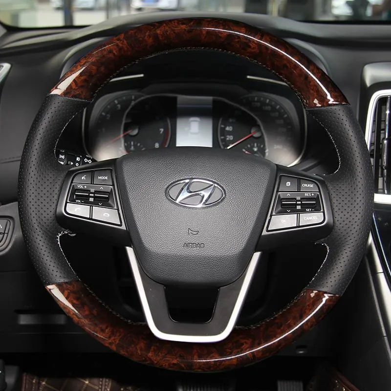 DIY Hand Stitched Peach Carbon Fiber Suede Leather Steering Wheel