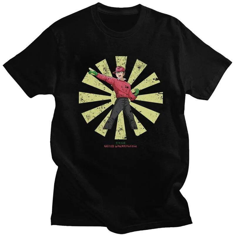 T-shirts Retro kapten Tsubasa Tshirt för män Kortärmad Sommar T-shirt Fotboll Anime Loose Fit Preen Bomull Tee Toppar Present