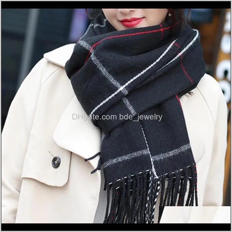 fashion autumn and winter plaid scarf thickened warm cashmere scarves shawls women scarf echarpe foulard 200*70cm