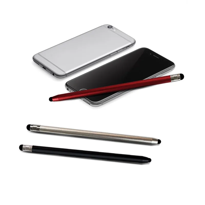 Screen Touch pen Metal Capacitive Stylus Pens For Samsung Iphone Ipad Tablet Smartphone Cell Phone Tablet PC 8 Colors