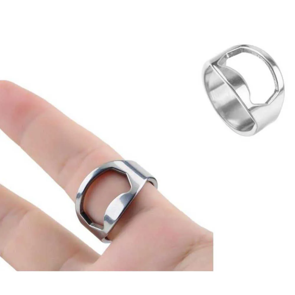 2000pcs/lot Stainless Steel Finger Ring Bottle Opener Bar Beer Tool Openers Mini 20mm 22mm