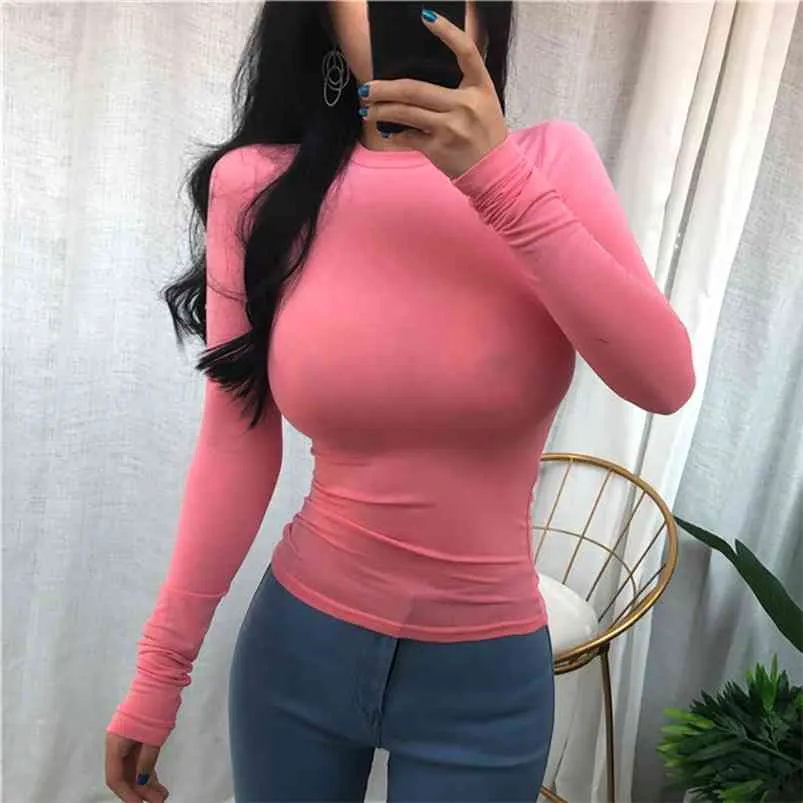 Korean Style Slim Fit Tight T Shirt For Women Long Sleeve, Elastic, And Sexy  Summer Top From Bai05, $10.79