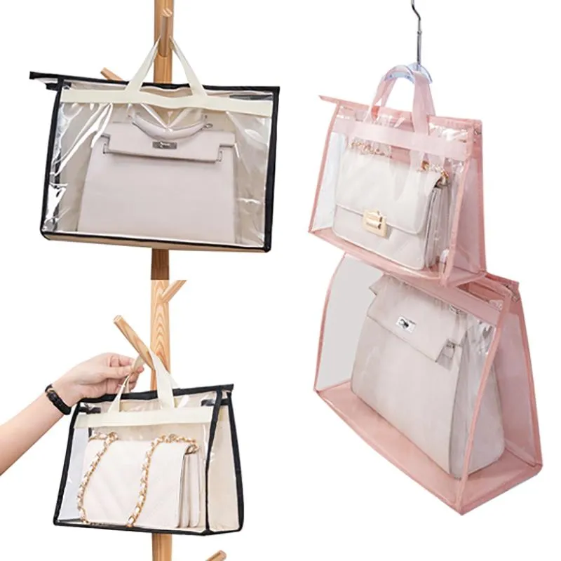 Amazon.com: Interesse 12 Packs Dust Bags for Handbags, Clear Handbag Storage,  Purse Storage Organizer for Closet, Purse Cover Hanging Closet Organizer  with Zipper and Handles : Home & Kitchen