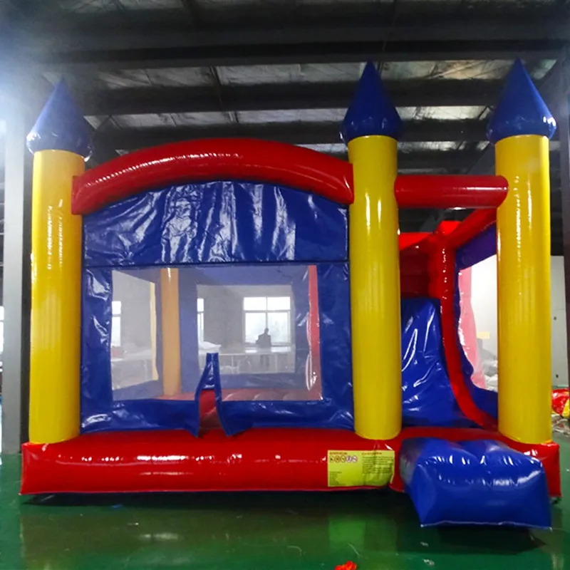 2021 Färgglada kommersiella PVC -uppblåsbara studsare Hoppningslott för barn Bounce House Indoor Playground