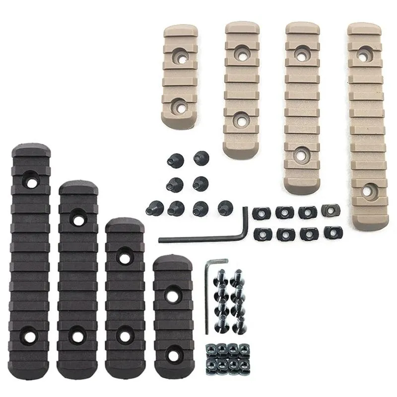 Set M-lok for Mlok Rail System Weaver Mounting Nylon Picatinny Side Rails Section