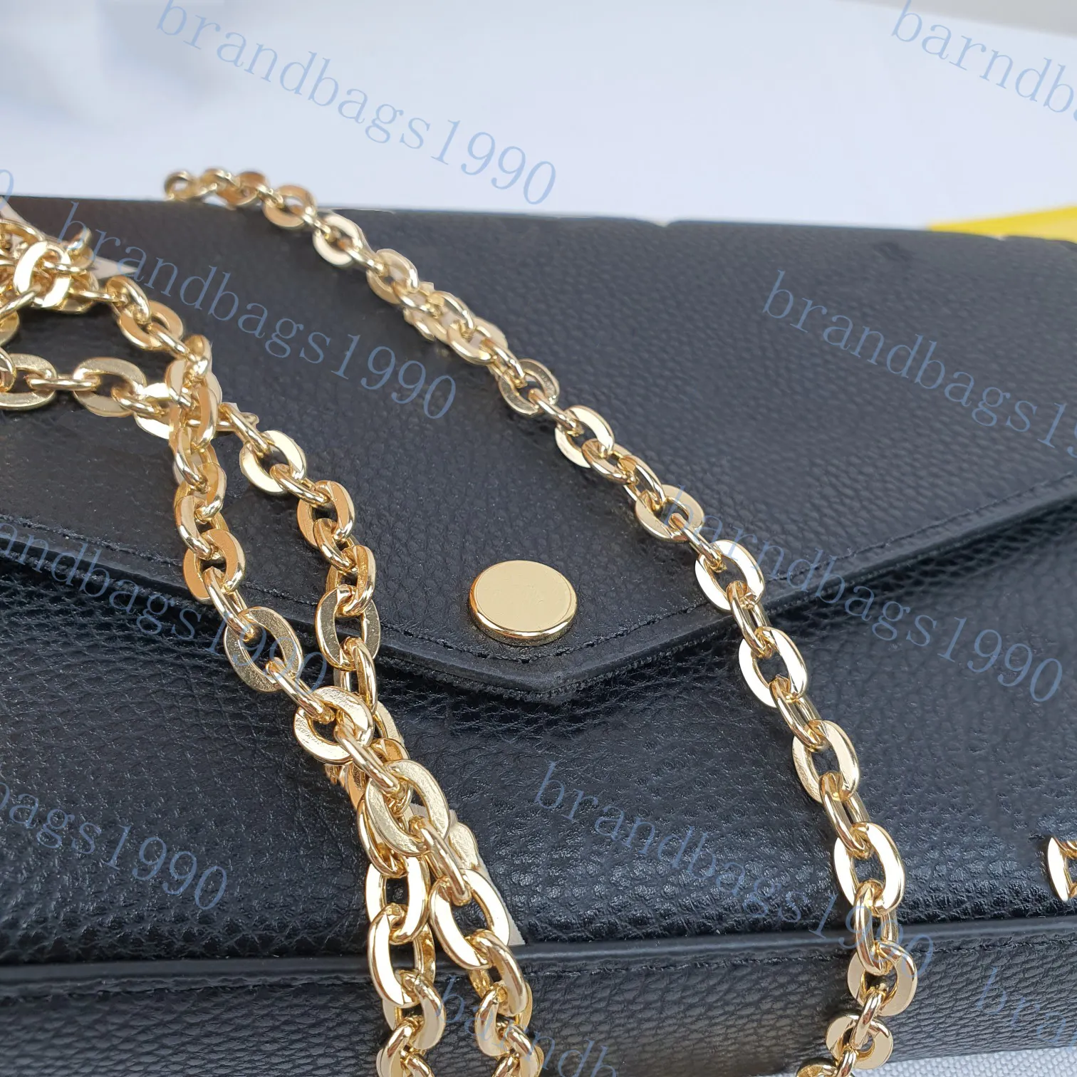 Fashion Designer women Shoulder bag Top quality woman Bags Chain purse all colour Luxury pochette Size 21 11 2 cm 61276