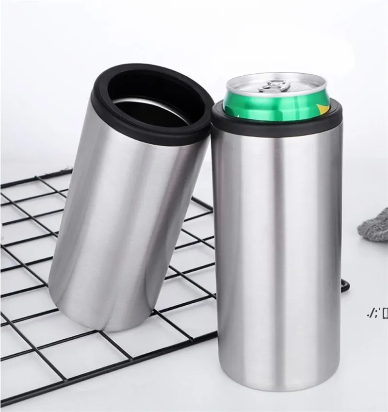 9 Styles Tumblers 12oz Cola Cans Double Wall Stainless Steel Insulated Cup Vacuum Cool Down Beer bottle Portable Bottles by sea RRE11454