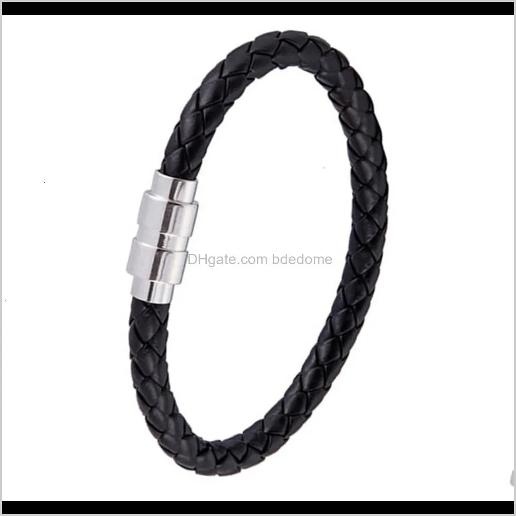 accessories men`s and women`s rope woven leather lovers bracelet accessoriesgm36