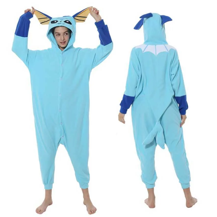 Buy Pokemon Yellow Umbreon Kigurumi Onesie Unisex Flannel Pajamas in