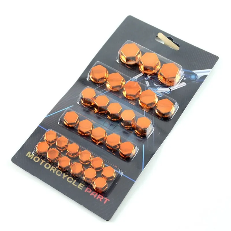 30pcs Motorcycle Screw Cap Cover Set Motor Scooter 30pcs Motorcycle Screw Cap Cover Set Motor Scooter