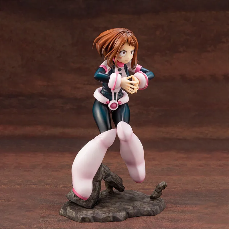 DEXSHUN Lot 2 Figurines Anime Toga Himiko & Uraraka Ochako Assises - Modèles PVC 10cm My Hero Academia