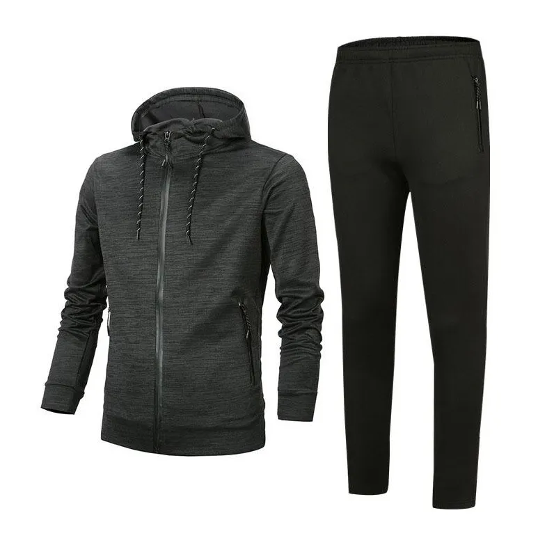 Designer Dress Wersja męska Kurtka Płaszcz Spodnie Moda Zipper Garnitur Topy Spodnie Mężczyźni Casual Bluza Sportowe Garnitury Z Kapturem Kapturem Technika Polar Active Wear Runner Set