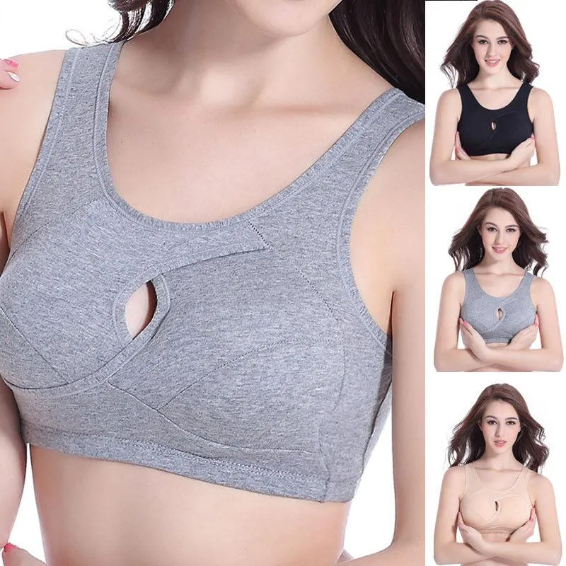 Womens Cotton Posture Correcting Sports Bra And Lingerie Set