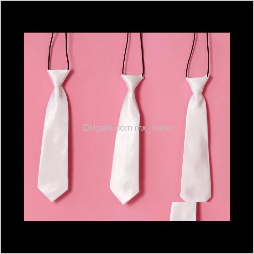 10pcs sublimation diy blank white neck ties kids tie heart transfer printing blank diy custom consumables material