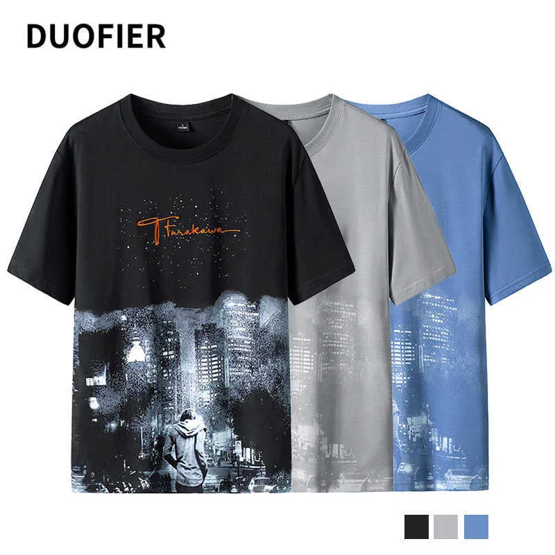 Mężczyźni Hip Hop T Shirt Streetwear Malarstwo Tshirt Krótki Rękaw Summer Harajuku Koszulka O-Neck Cool Male Koszulki Topy Homme 210603