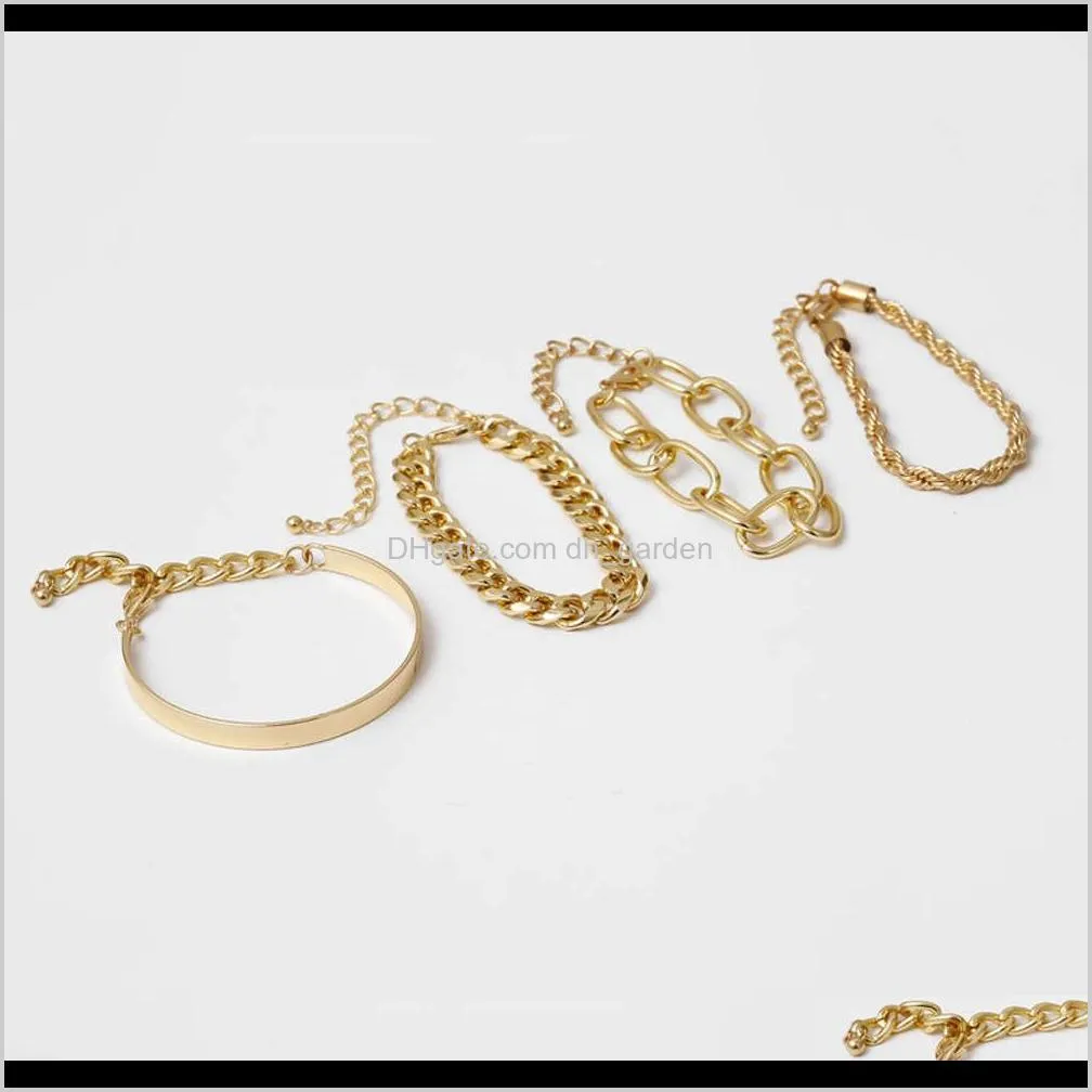 cross metal set 2020 new women`s design trendy hip hop bracelet