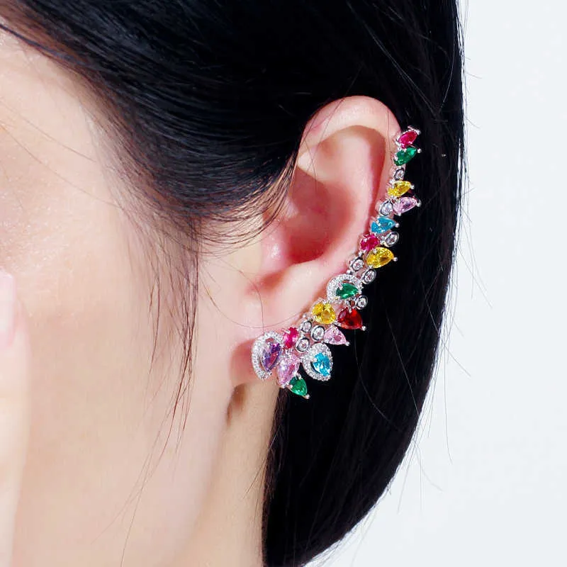 Womens Punk Rock Helix Jewelry: Chic Cubic Zircon Ear Womens Punk Rock Helix Jewelry: Chic Cubic Zircon Ear