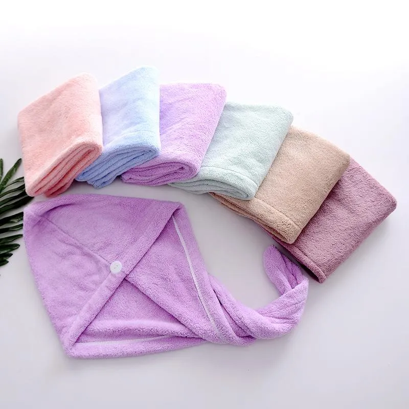 Towel Soft Absorbent Hair Lovely Bath Cap Headcloth Coral Caps Bathroom Supplies For Women