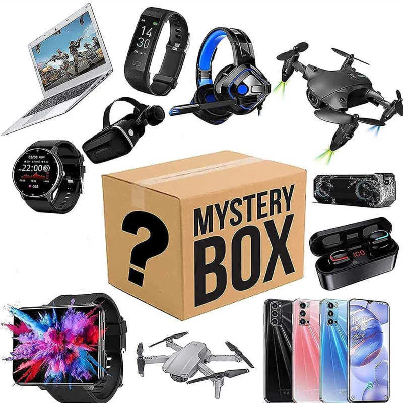 Mystery Box Electronics, Boxes Random, Birthday Surprise favors , Lucky for Adults Gift, Such As Drones, Smart Watches-U298
