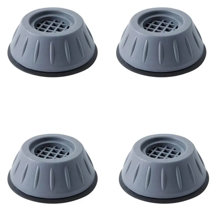 Anti Vibration Feet Pads Gummi Ben Slipstop Silent Skid Raiser Mat för tvättmaskin Supportdämpare Stativ tillbehör