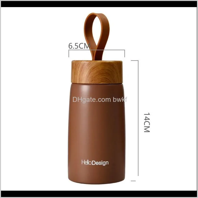 insulated coffee mug 304 stainless steel tumbler water thermos vacuum flask mini water bottle portable travel mug thermal cup 201204