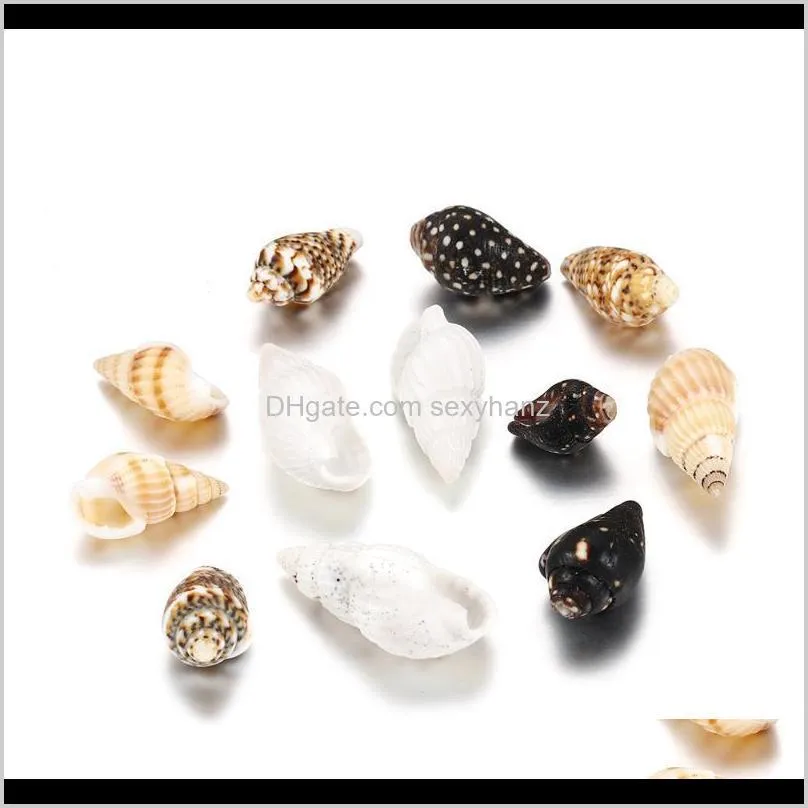 50g/lot Natural Small Conch Shape Craft Shell DIY For Jewelry making Necklace Chain Epoxy Craft Seashell Accessories Supplies