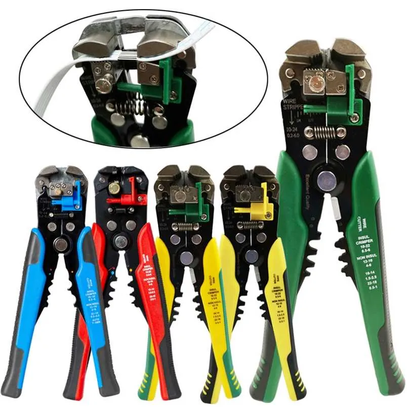 Crimper Cable Cutter Automatic Wire Stripper Multifunctional Stripping Tools Crimping Pliers Terminal 0.2-6.0mm2 tool 211110