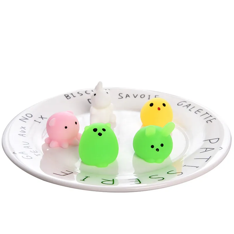 Lot De Jouets Squishy Mini Mochi – Chat Et Animaux Adorables, Silicone TPR, Anti-stress, Guérison – Dès 3 Ans