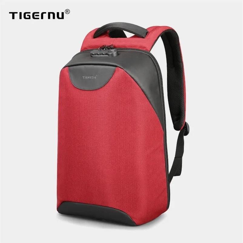 Tigernu Mulheres Anti Theft TSA TSA Feminino Laptop Mochila USB Charge Saco de Escola para Adolescente Meninas Feminino Mochilas Bagagem Bag 210922