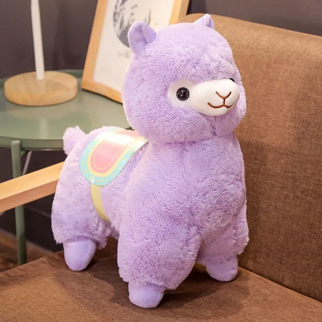 30cm Colorful Alpaca Plush Dolls Baby Cute Animal Dolls-Soft Cotton Stuffed Doll Home Soft Toys Sleeping Mate-Stuffed Plush-Toys