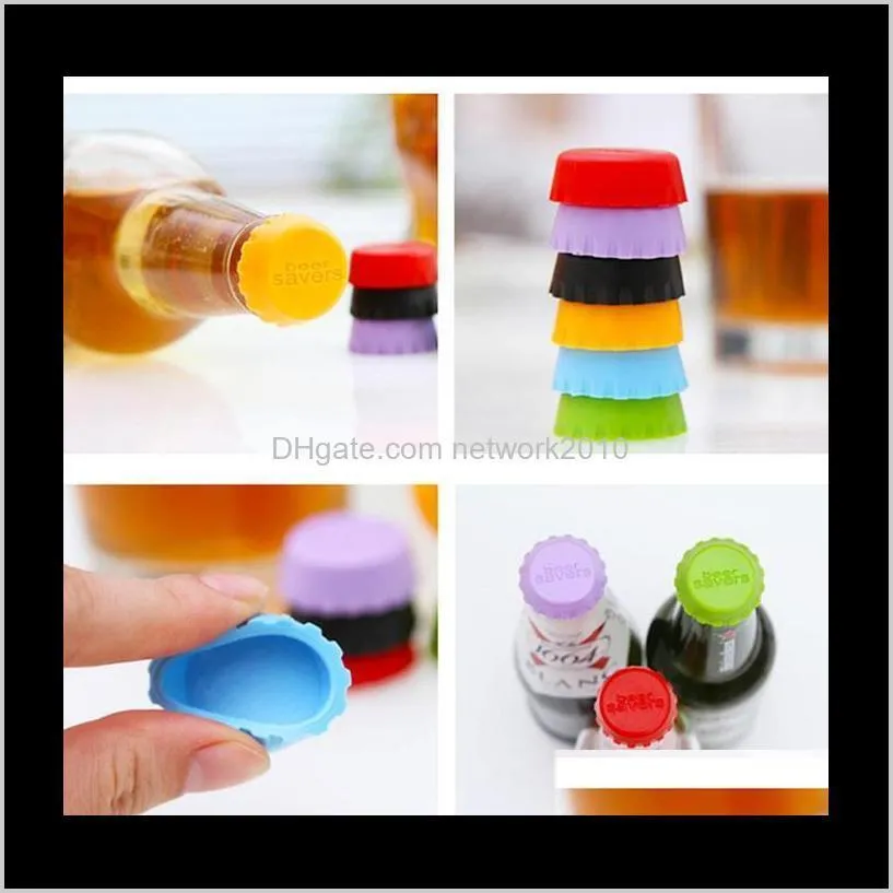 silicone drinkware lid silicone bottle caps tops wine beer caps saver beer bottle lids silica gel reusable stopper cover caps 