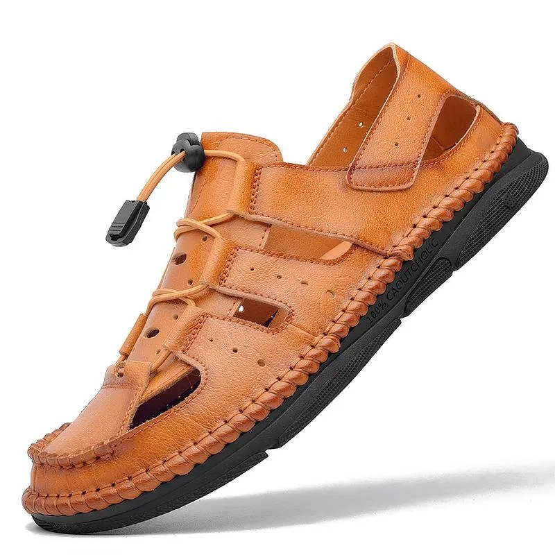 Sandaler Masculina Sandles Slip för Casual Sommar Man Man Vit Walking Gummi Comfort Geta Sandales Cuero Para Man på 39 Plage s