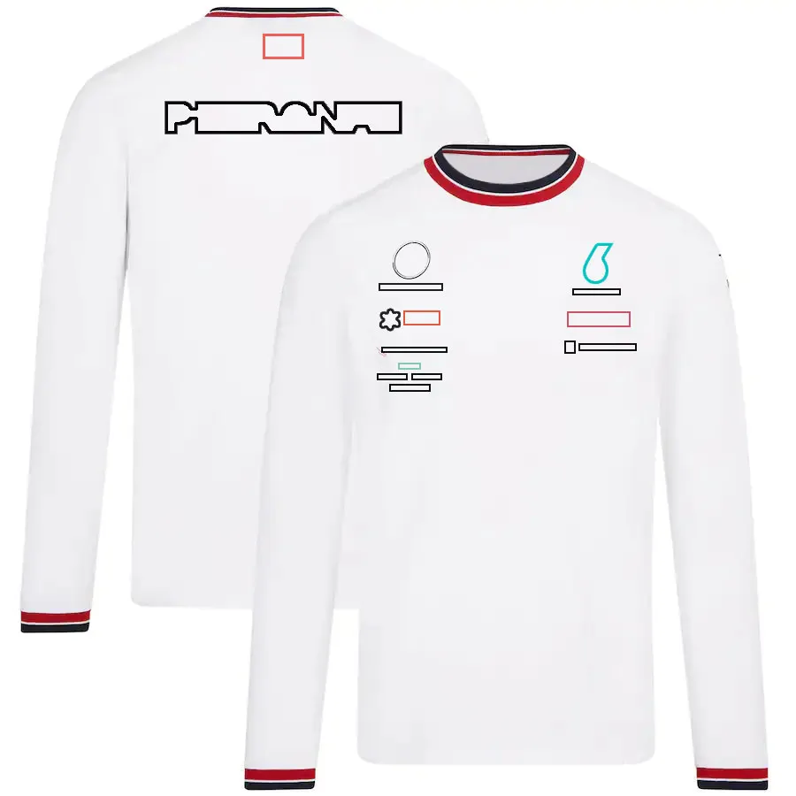 2022 F1ワークレーススーツカーロゴカスタムチームショートスリーブTシャツファンクイックドライショートスリーブラウンドネックスポーツカーワークウェア